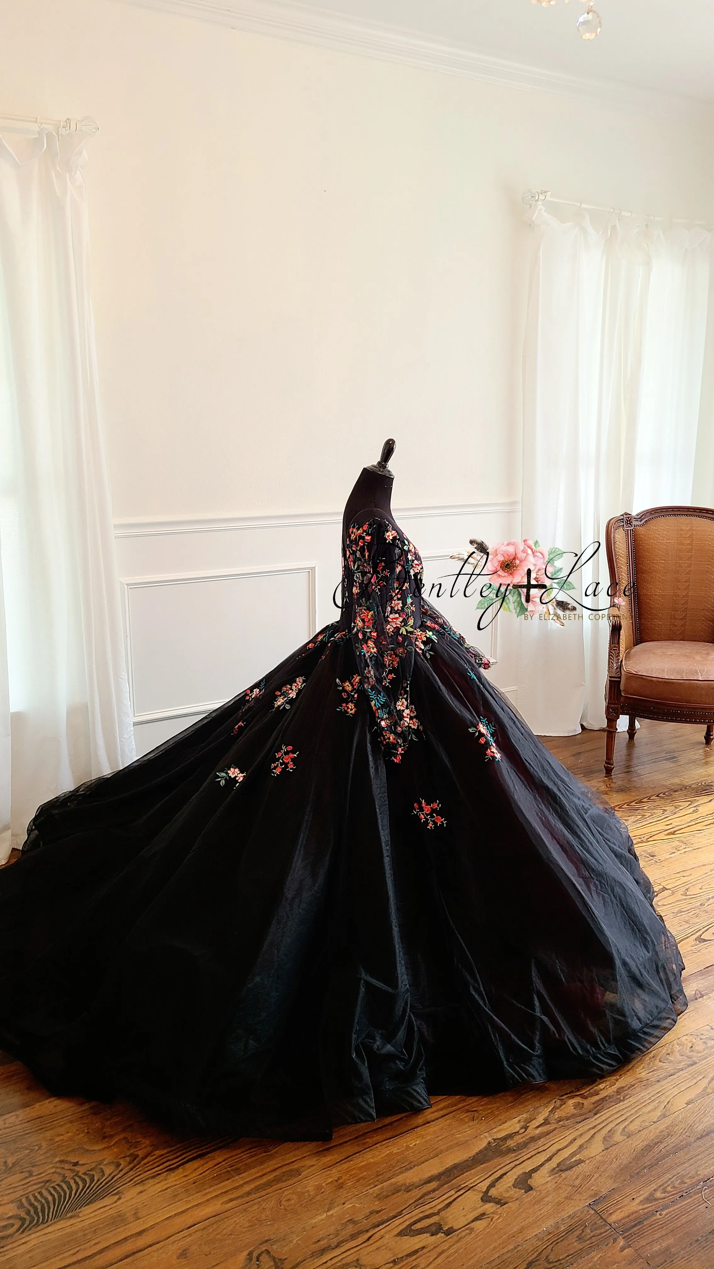 Adelaide-Beautiful floor long gown - Teen- Adult