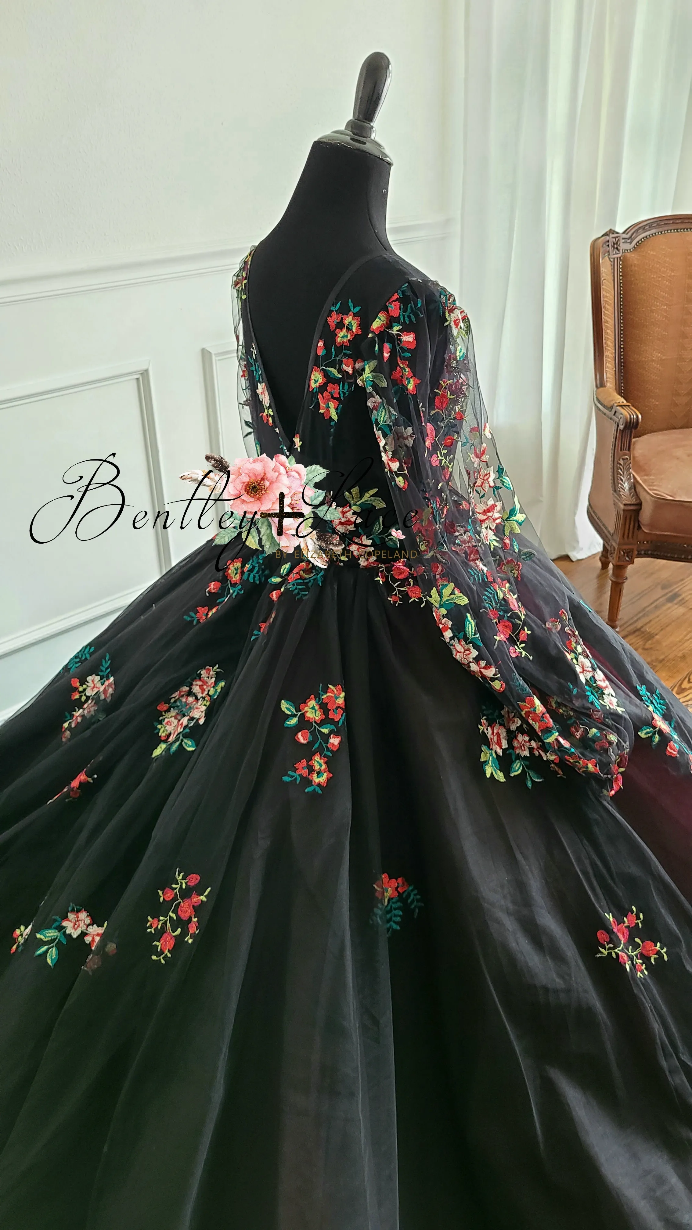 Adelaide-Beautiful floor long gown - Teen- Adult