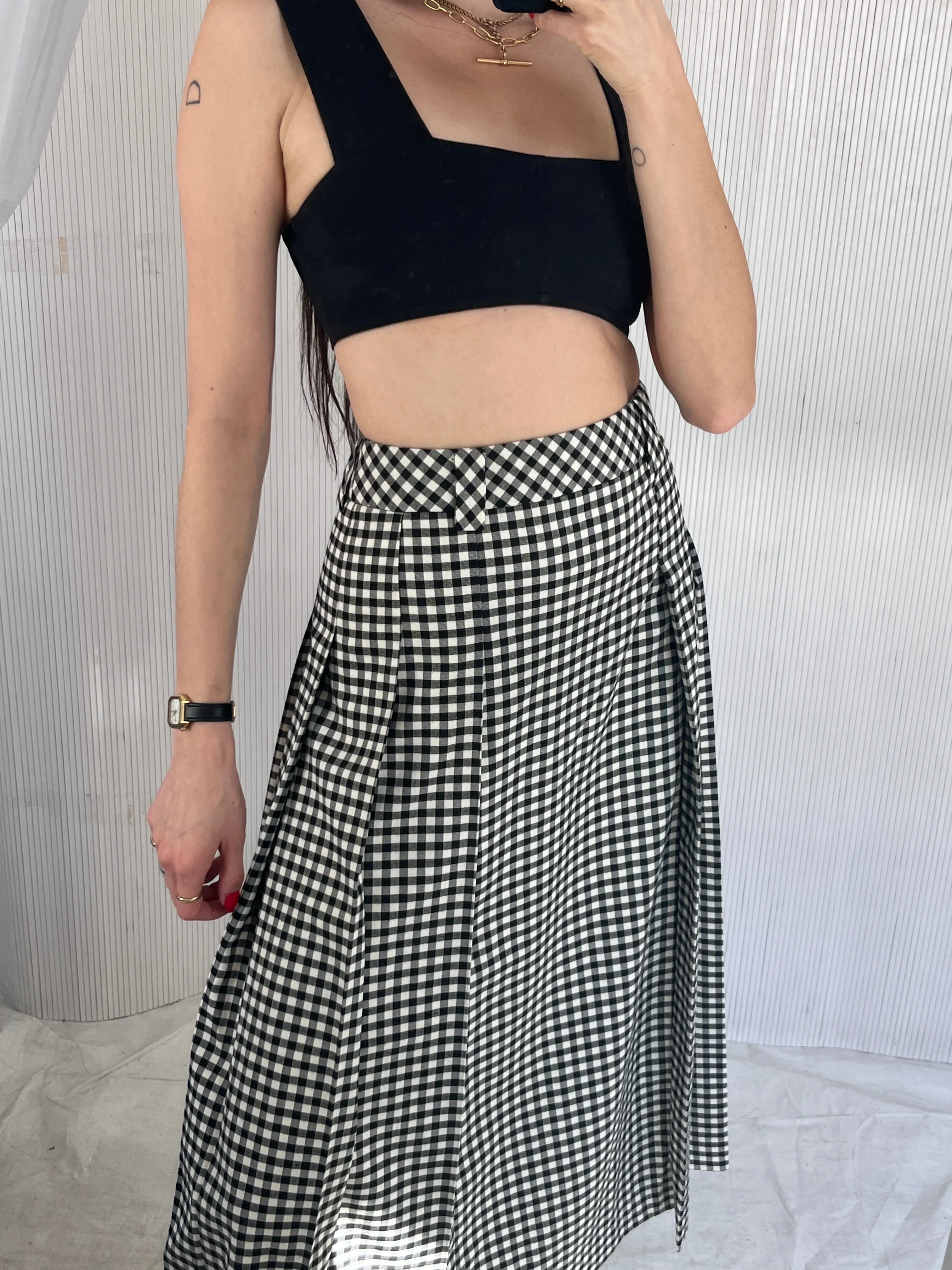 Aligne gingham skirt