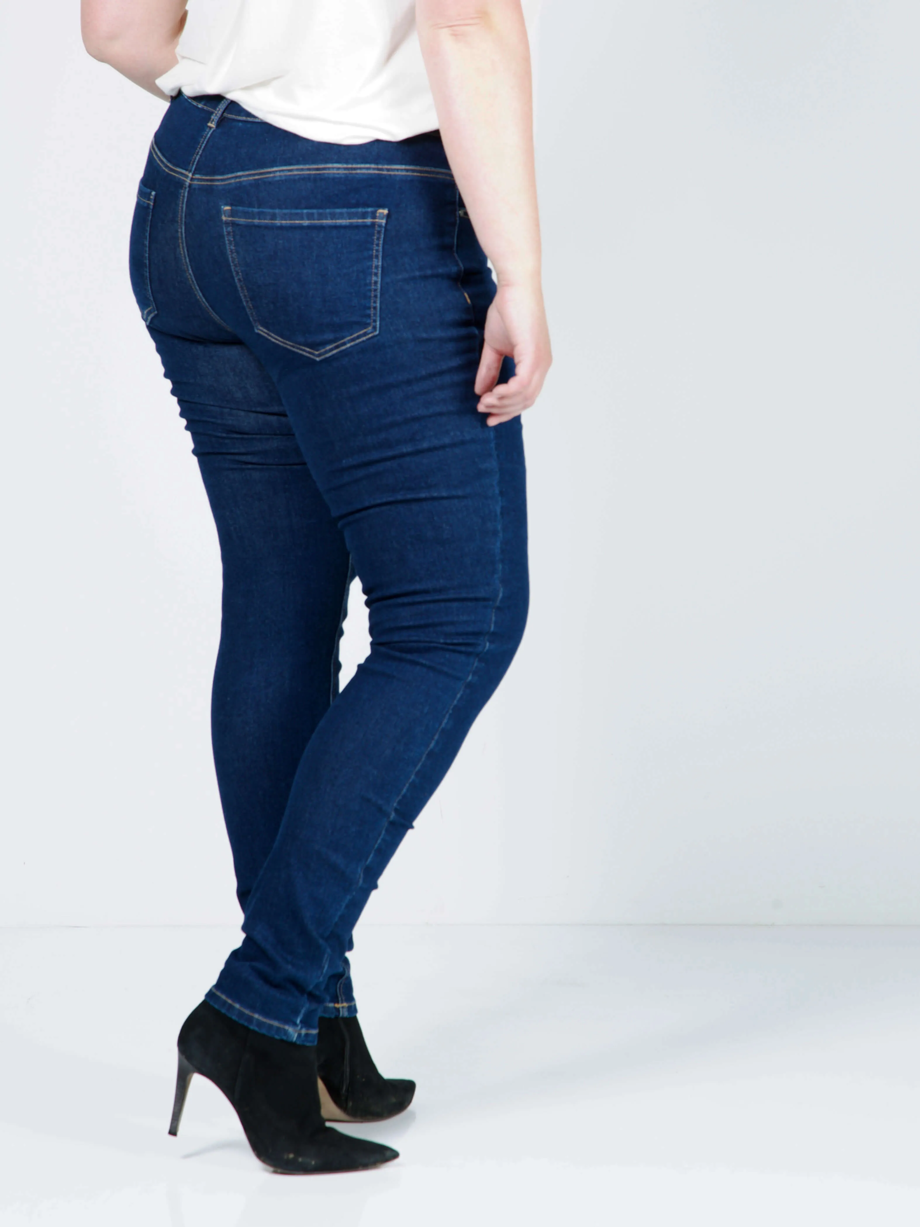 FIA LONG JEANS - Black Denim