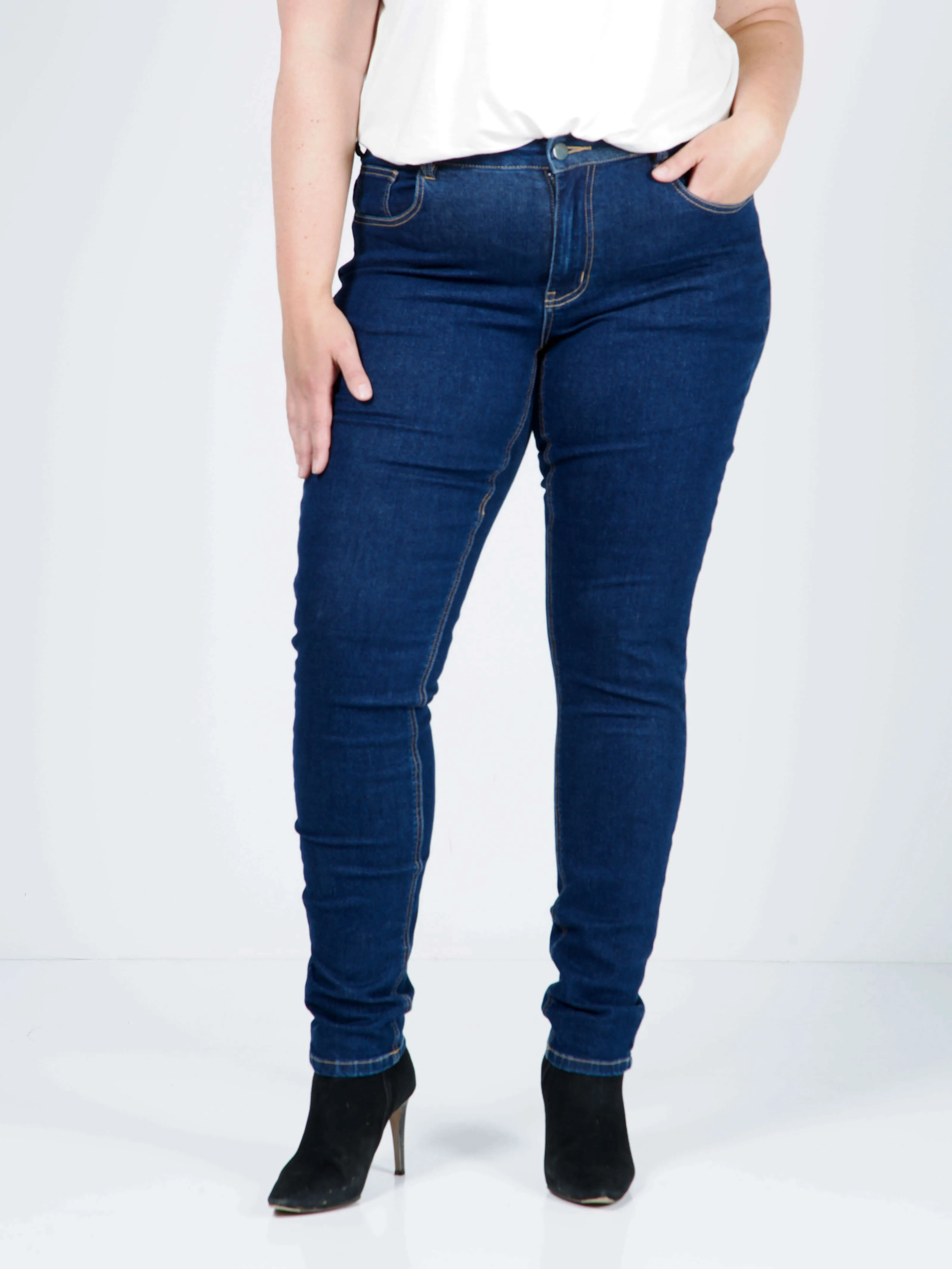 FIA LONG JEANS - Black Denim