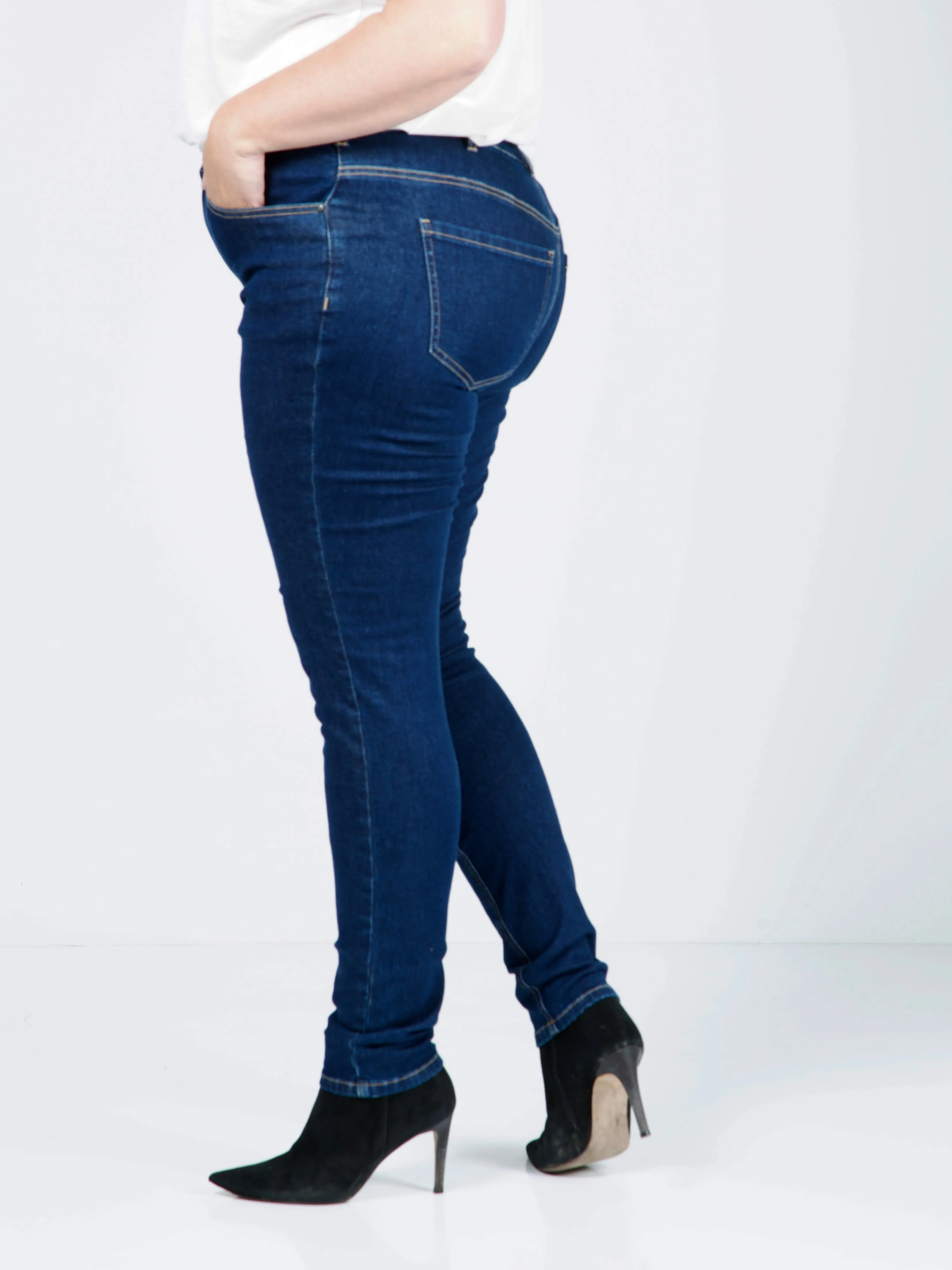 FIA LONG JEANS - Black Denim