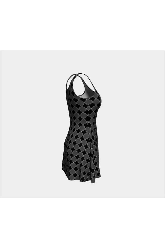 Geo Tessellation Flare Dress