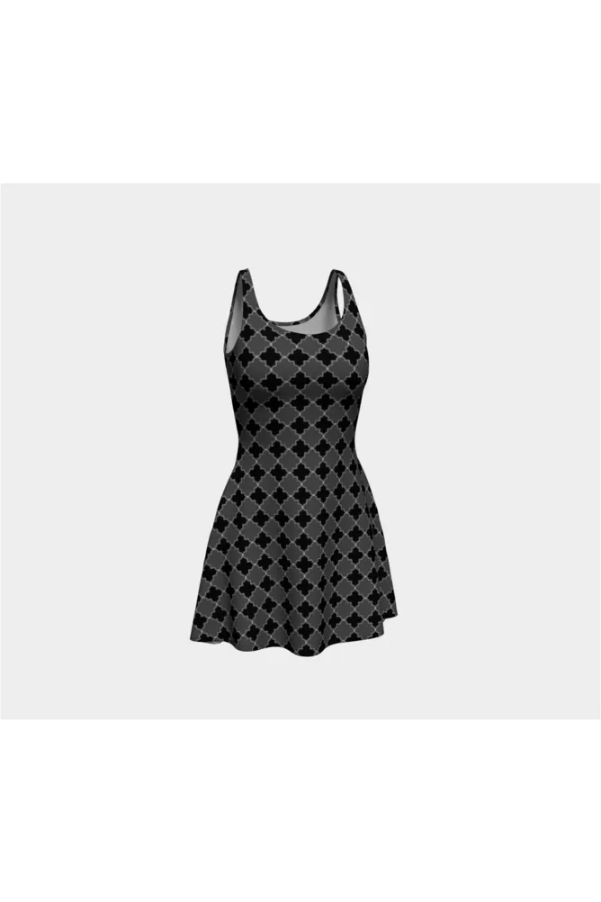 Geo Tessellation Flare Dress