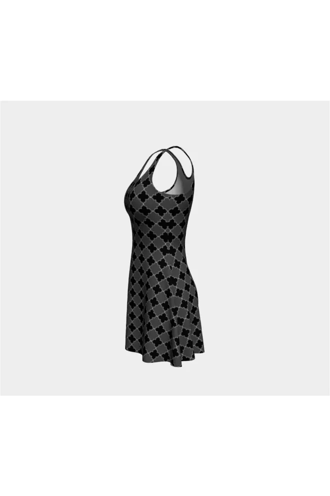 Geo Tessellation Flare Dress