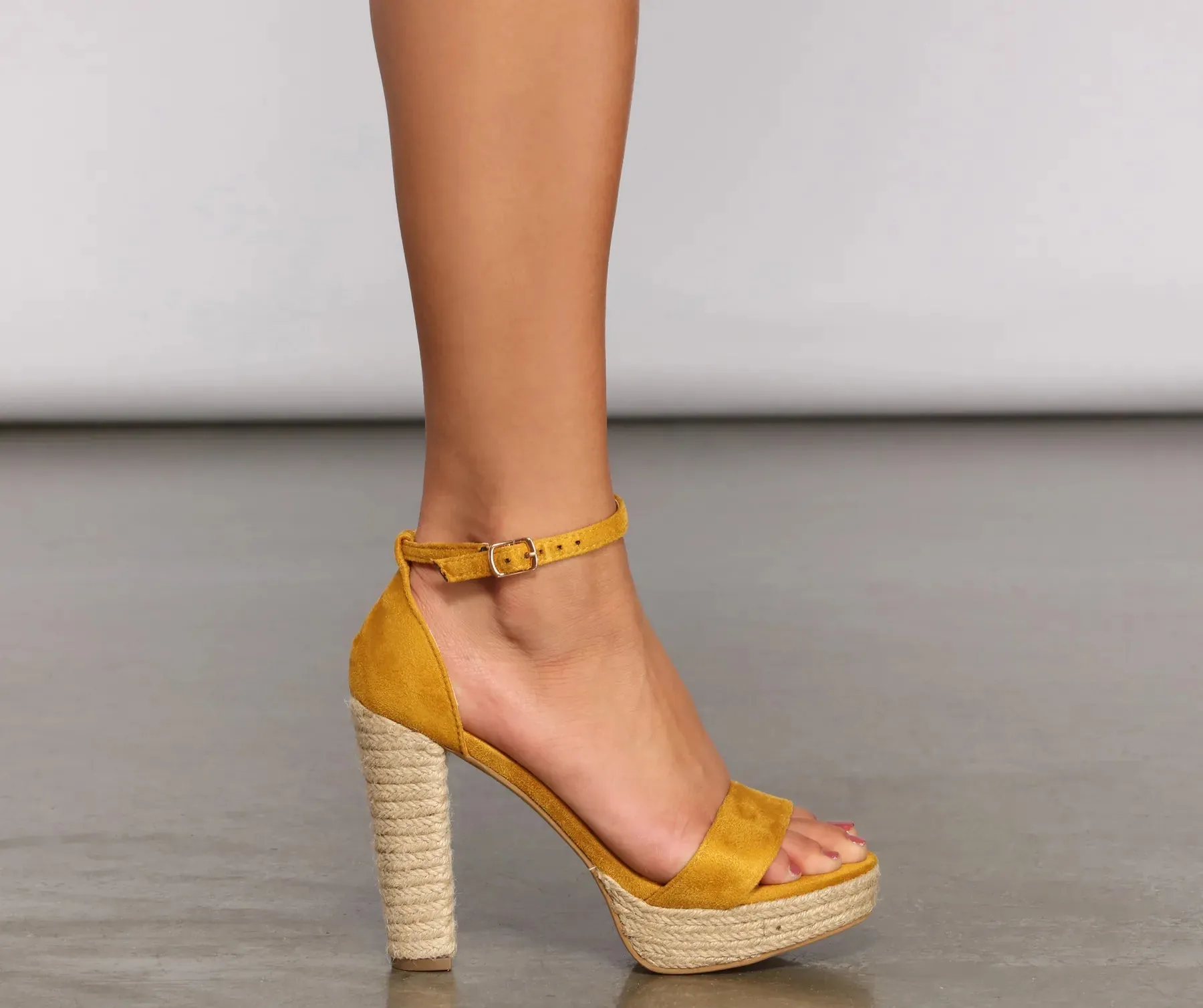 Heart Of Glam Platform Straw Heels