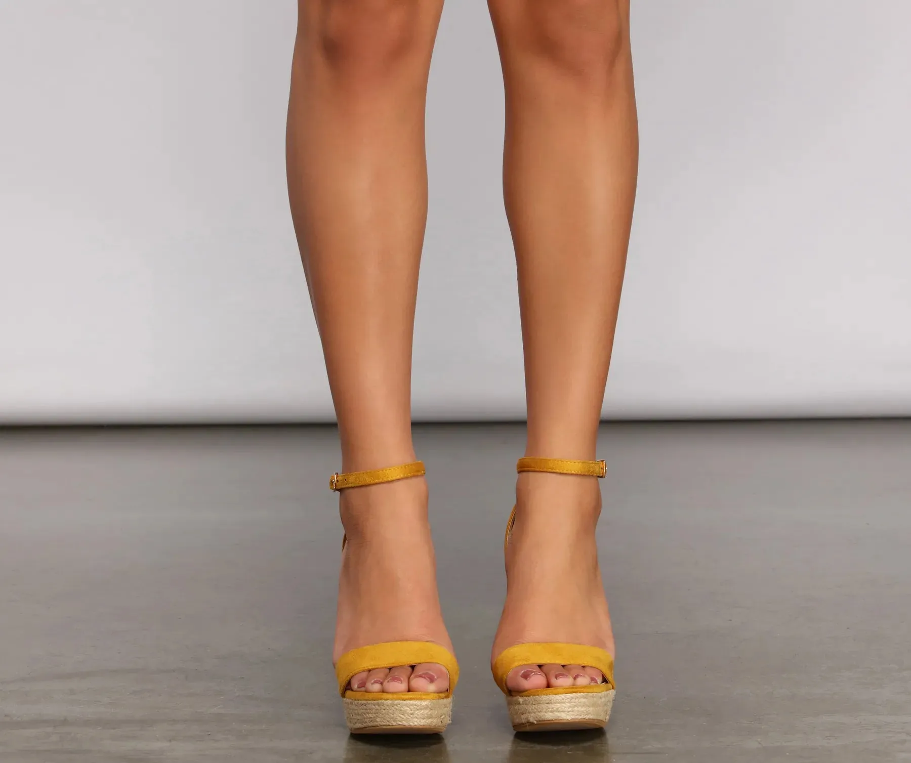 Heart Of Glam Platform Straw Heels