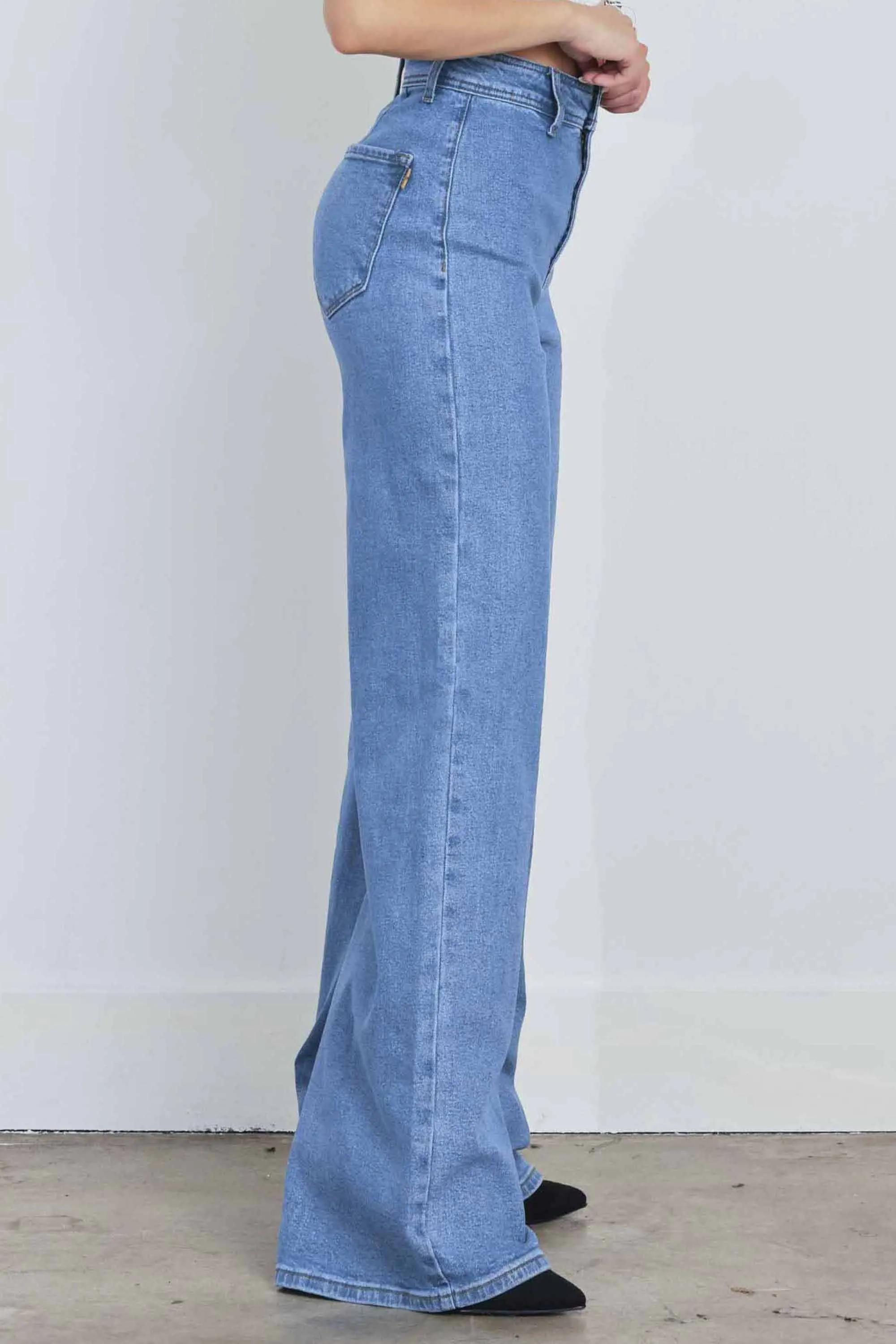 High Rise Wide Leg Jeans