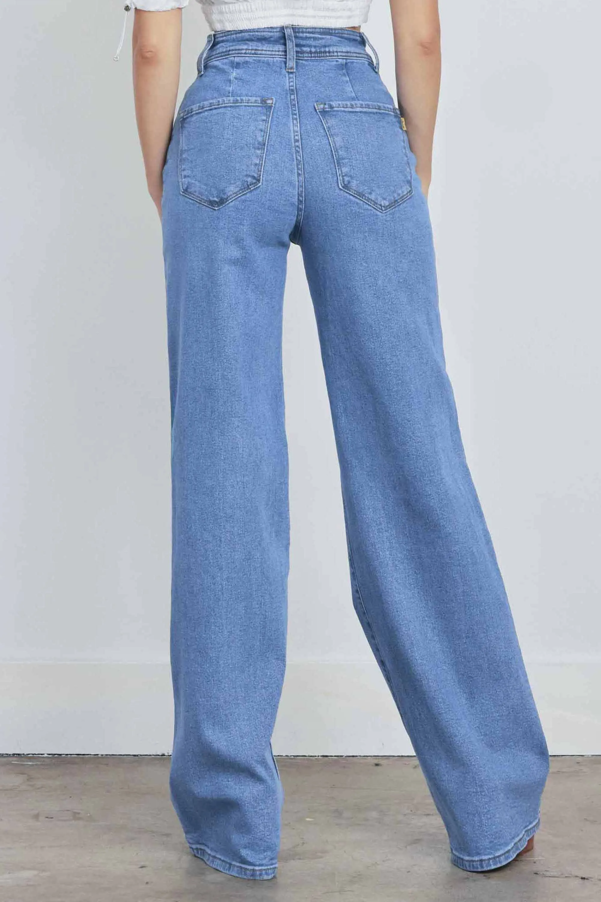 High Rise Wide Leg Jeans