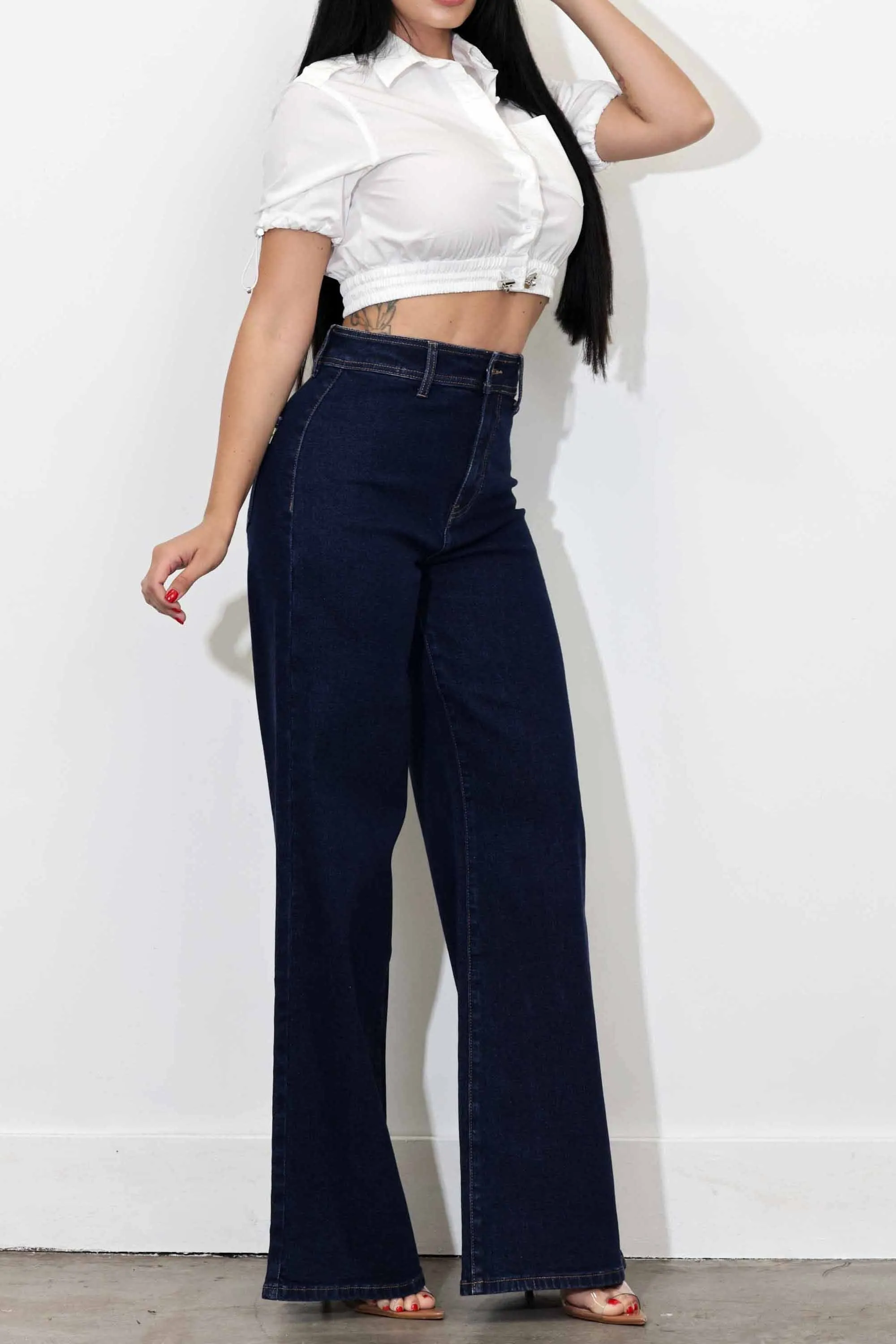High Rise Wide Leg Jeans