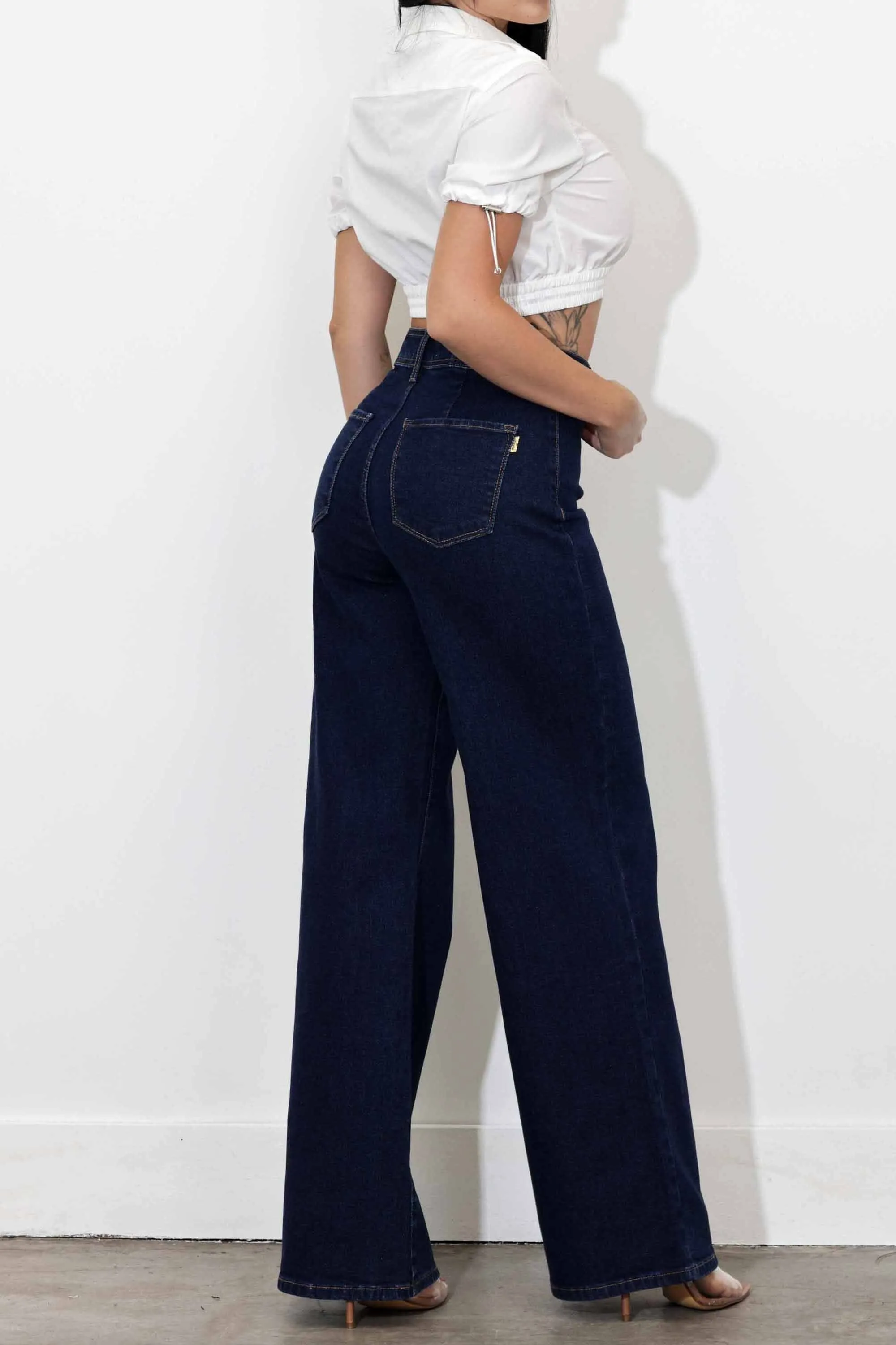High Rise Wide Leg Jeans