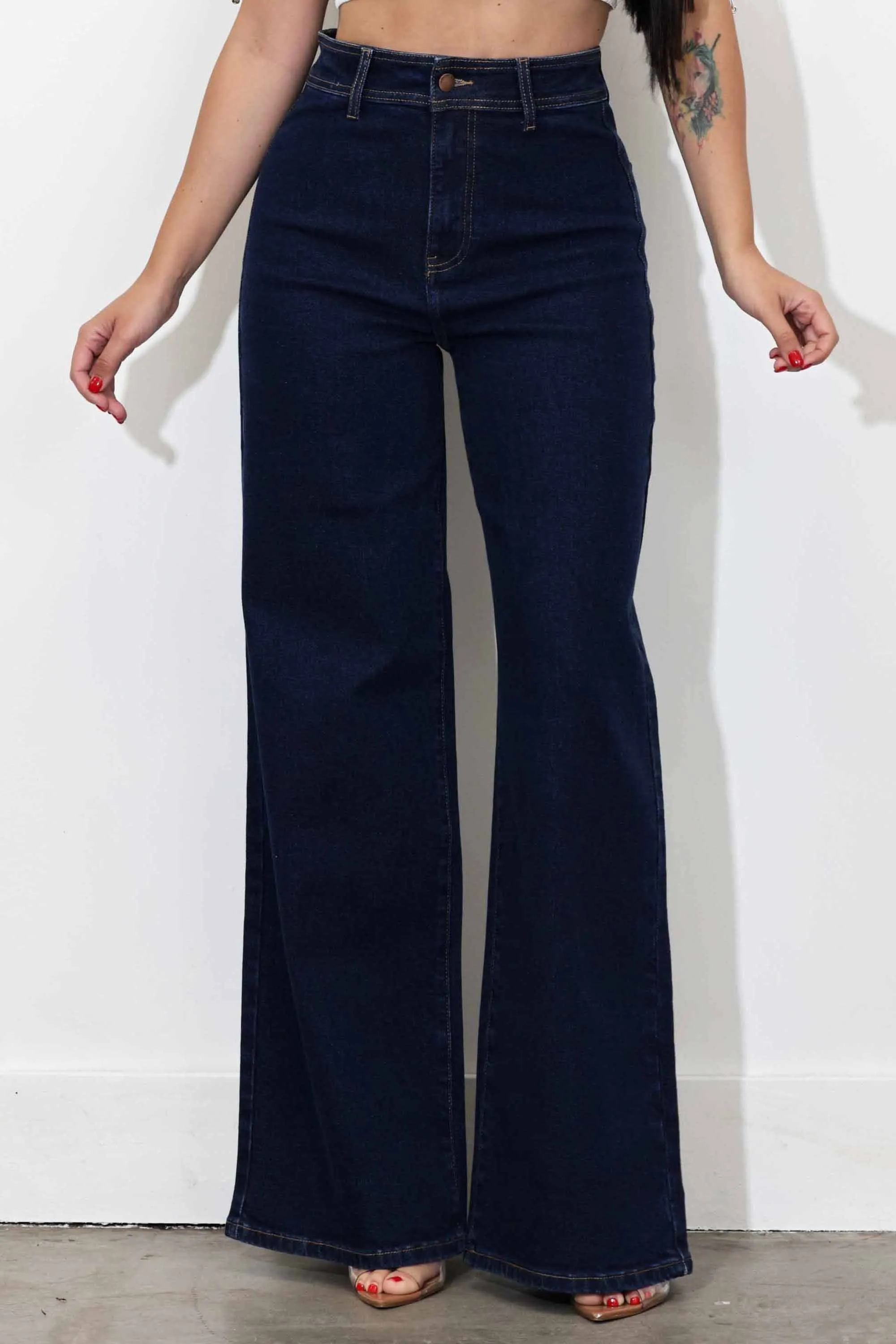 High Rise Wide Leg Jeans