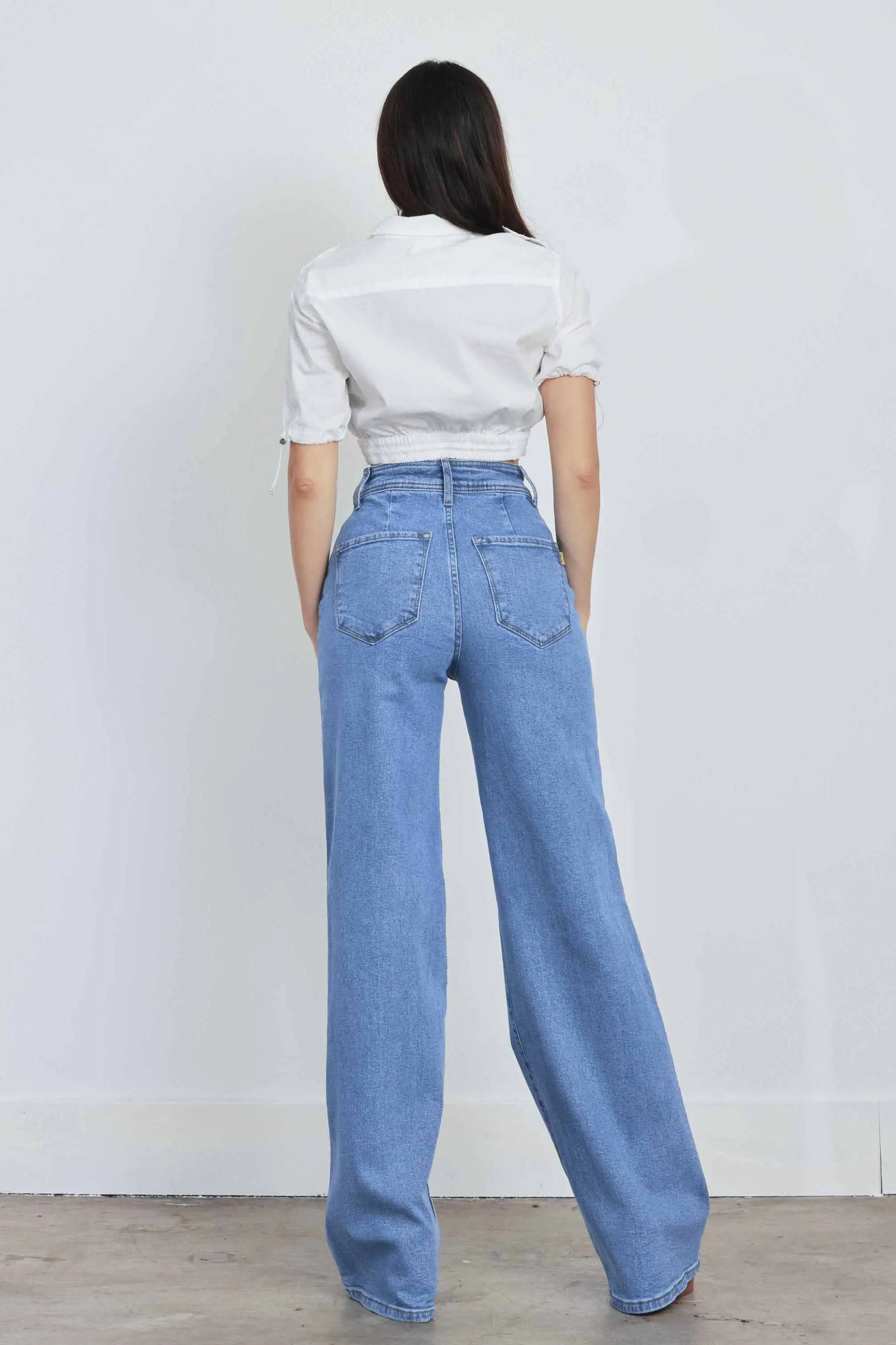 High Rise Wide Leg Jeans