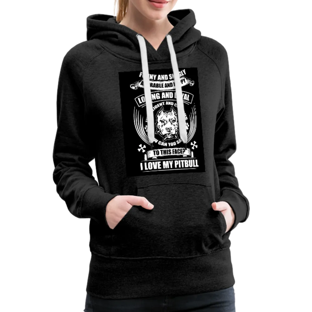 I Love My Pitbull Women’s Premium Hoodie