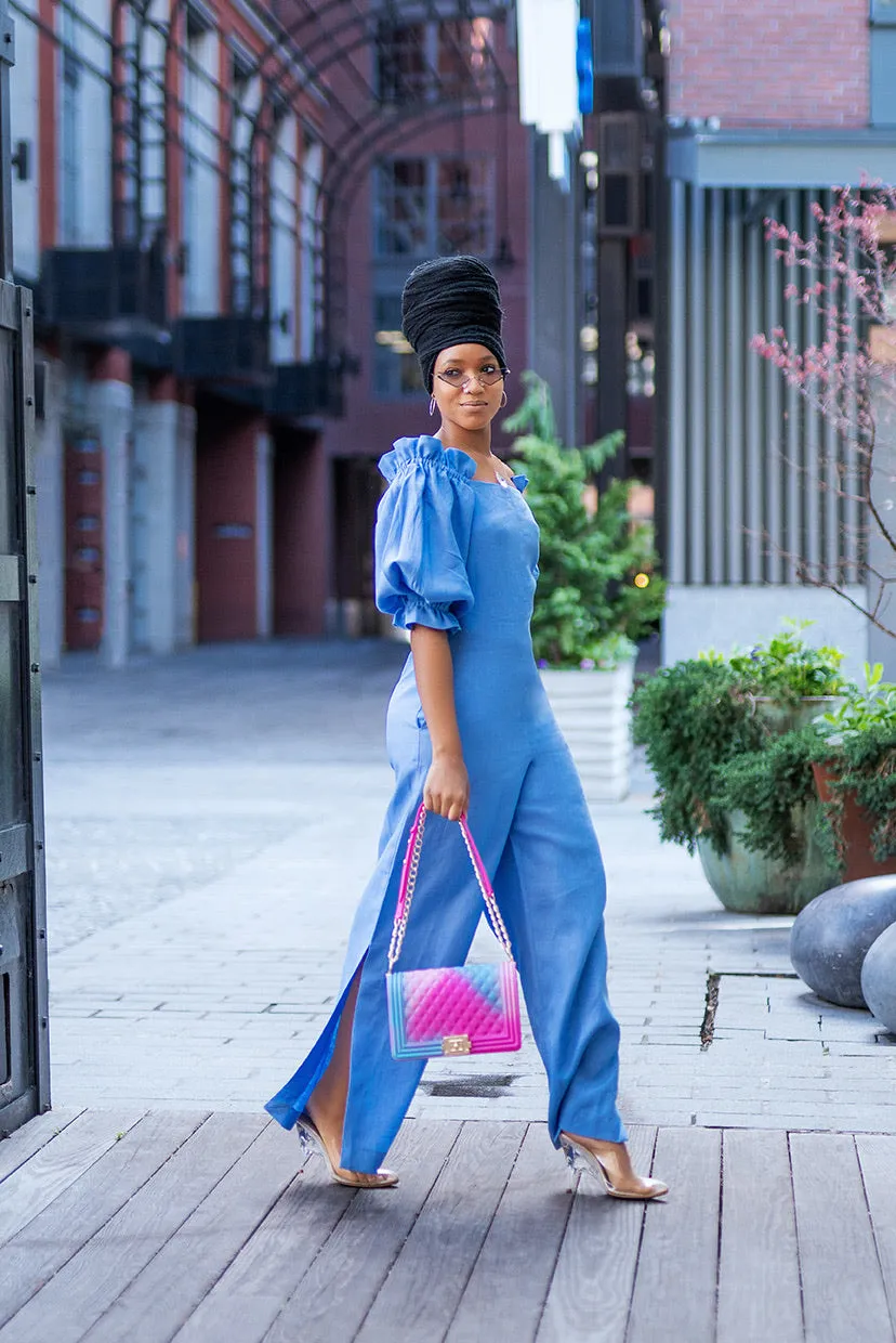 Linen Off Shoulder Jumpsuit