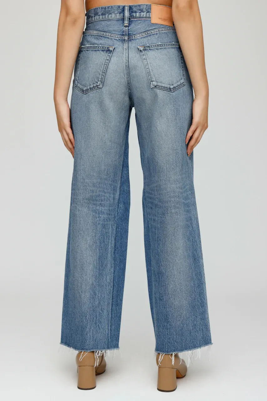 Moussy - MV Riverview Wide Straight in Blue
