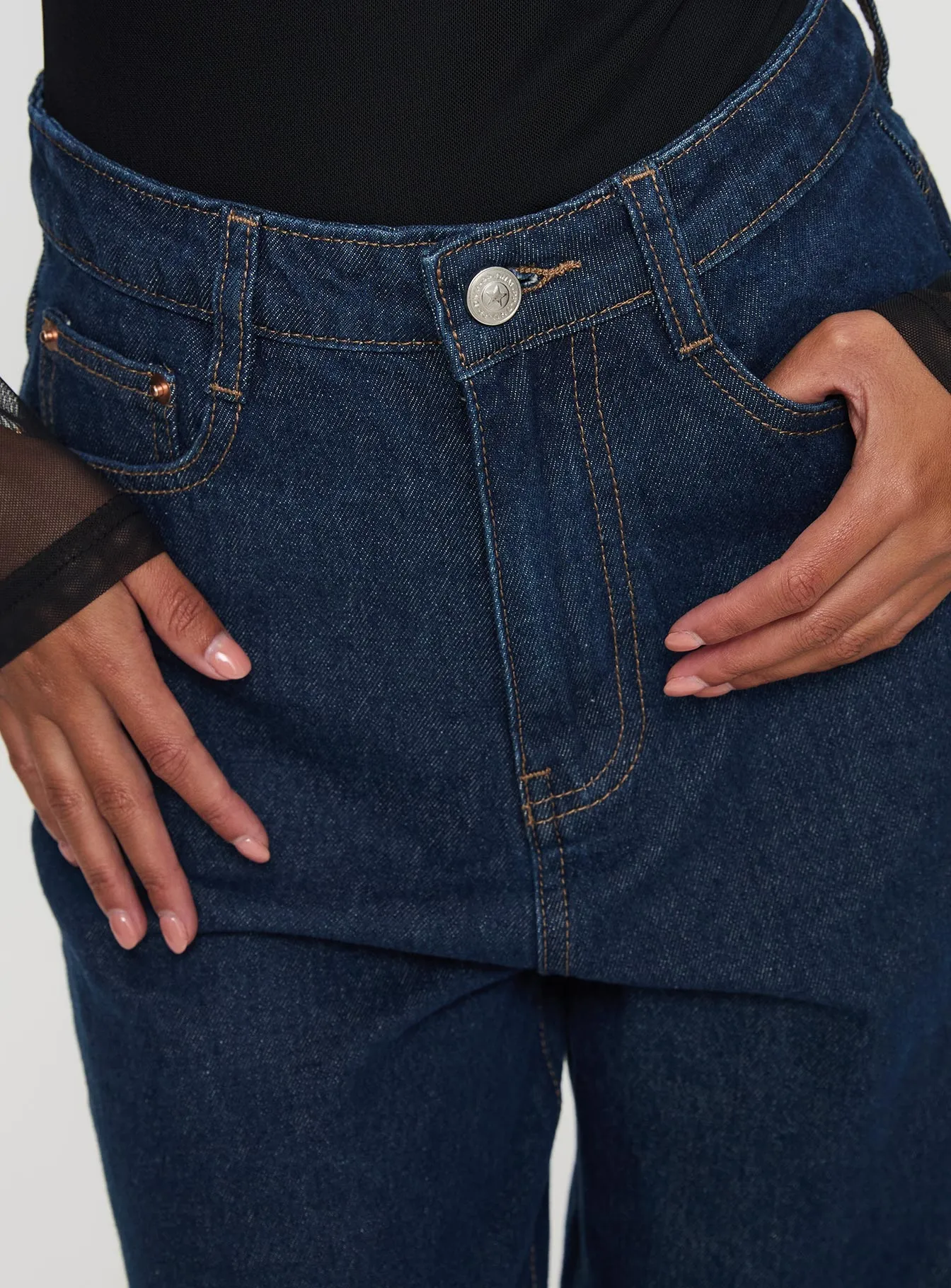 Nicolo Jeans Mid Raw Denim