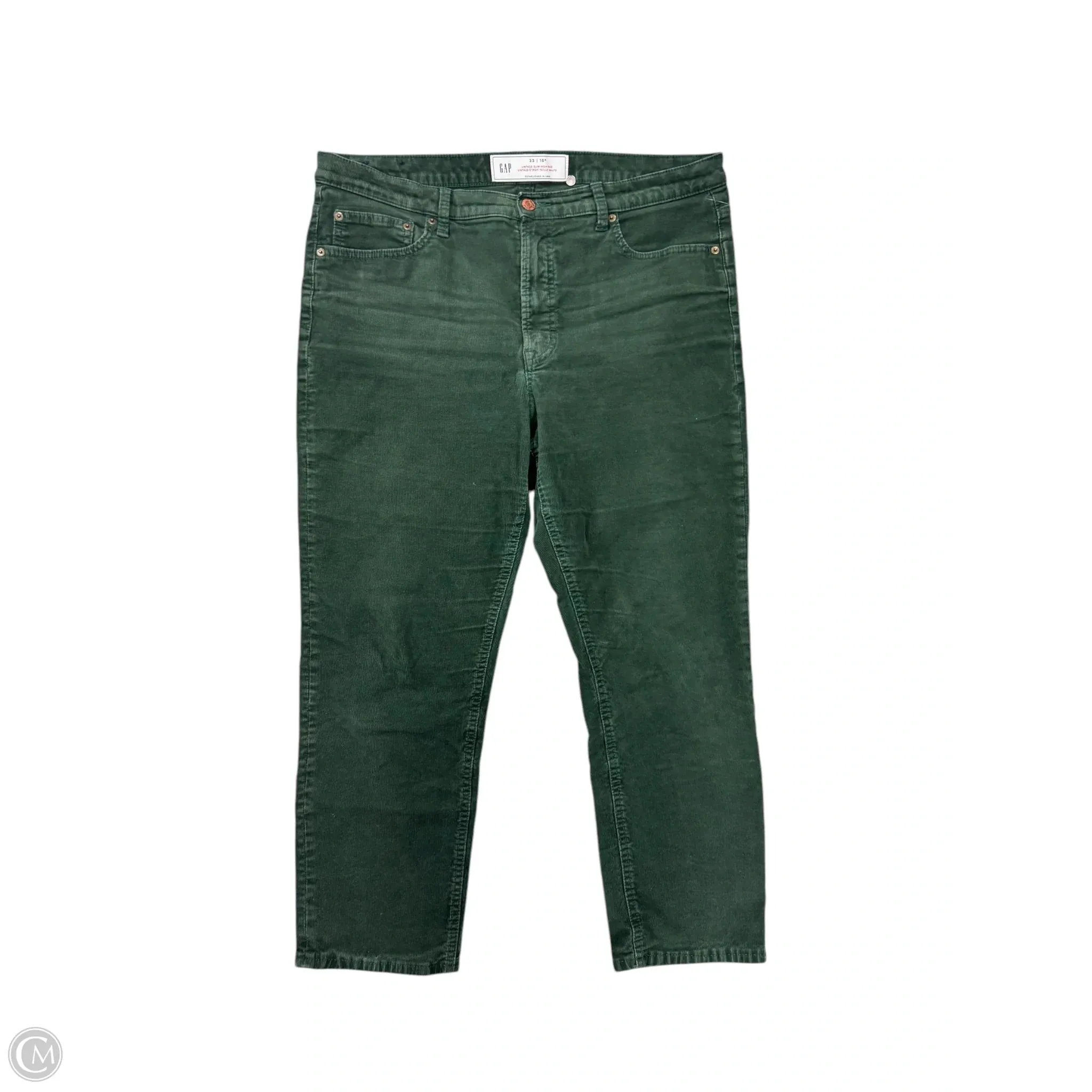 Pants Corduroy By Gap In Green, Size: 16