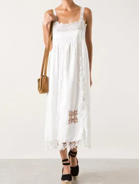 Place Nationale Midi Lux White Dress