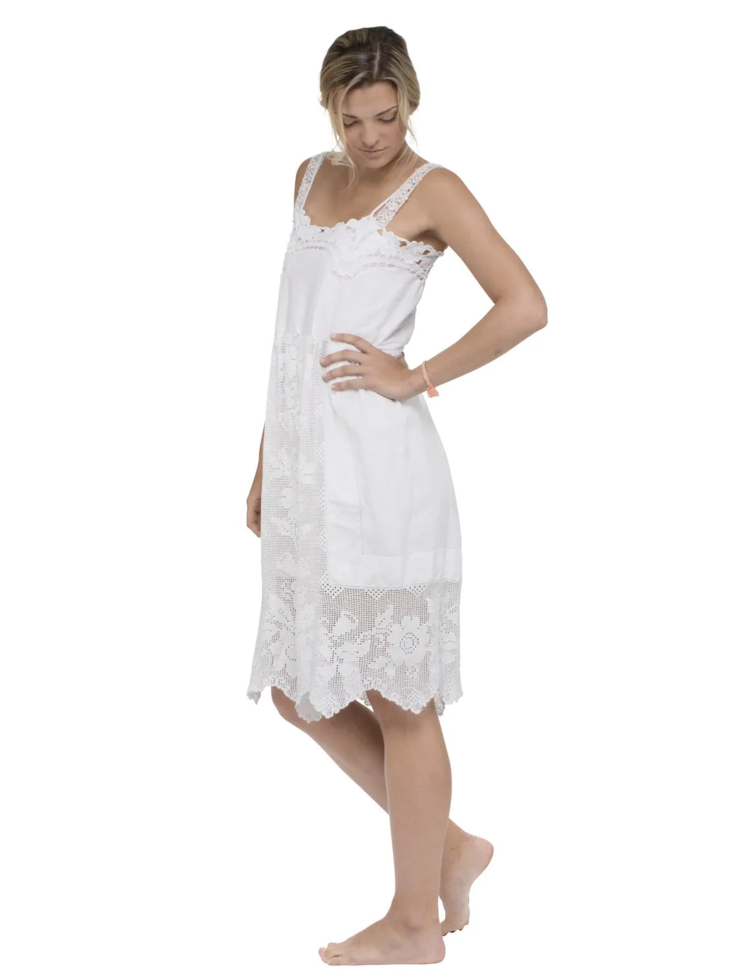 Place Nationale Midi Lux White Dress