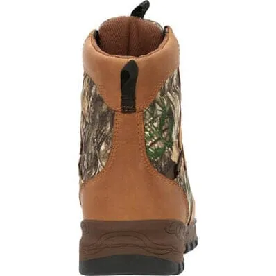 Rocky Little Kids - 8" Spike Insulated Waterproof Outdoor Boot - Brown Camo
