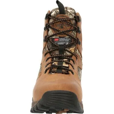 Rocky Little Kids - 8" Spike Insulated Waterproof Outdoor Boot - Brown Camo