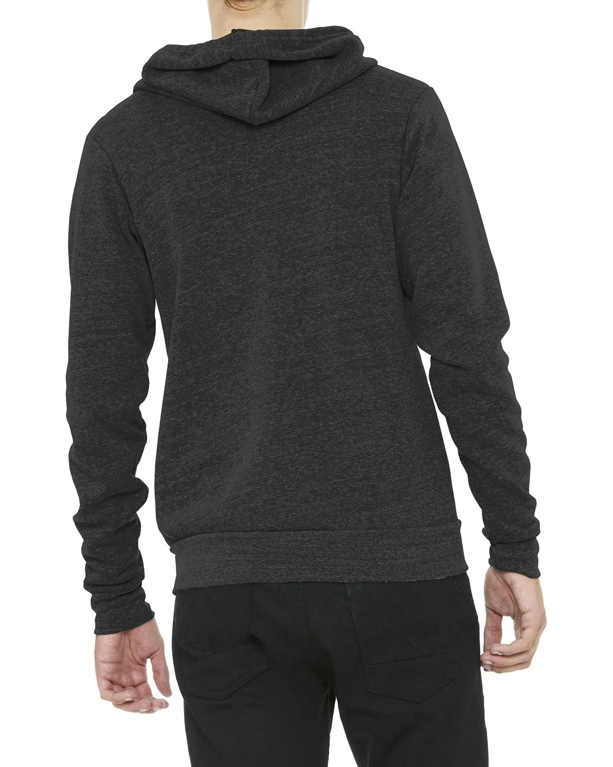 Unisex Full-Zip Tri-Blend Hooded Sweatshirt