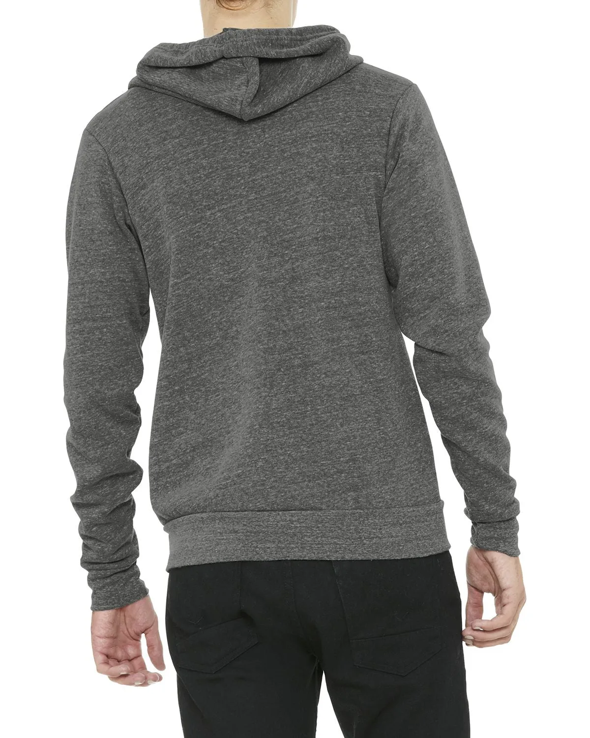 Unisex Full-Zip Tri-Blend Hooded Sweatshirt